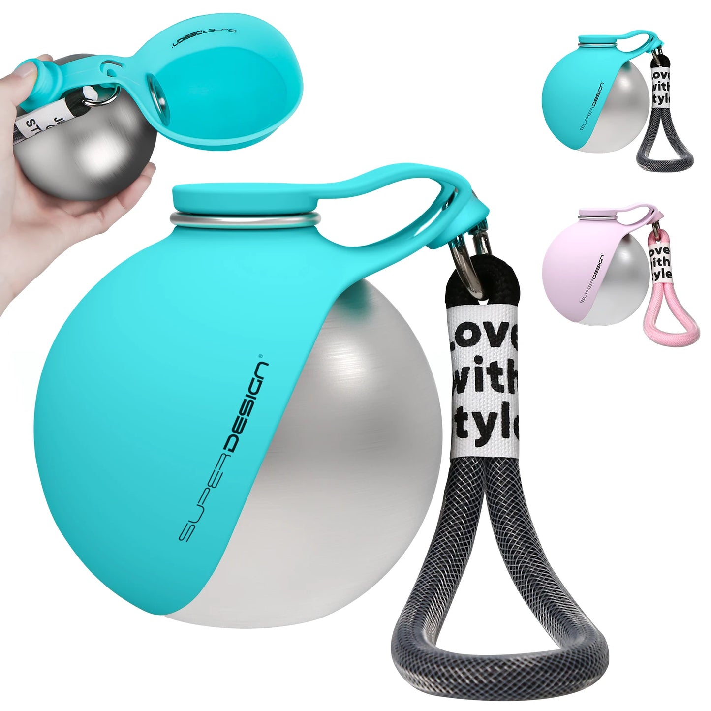 2-in-1 Portable Dog Water Bottle for Small Dogs
